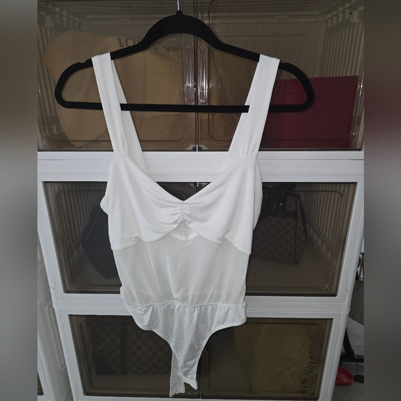Fashion Nova White Bodysuit - Picture 2 of 4